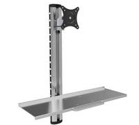 Techly ICA-PLW 01 Soporte de pared para monitor de 15-27" con estante para teclado
