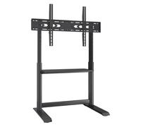 Techly ICA-TR130BK Soporte de suelo para TV de 60-86" hasta 68kg ajustable con estante AV