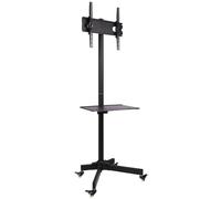 Techly ICA-TR21 Soporte móvil para TV de 23-55" hasta 55kg con estante AV ajustable