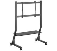 Techly ICA-TR325 Soporte móvil para TV de 45-90” hasta 60kg con estante AV ajustable
