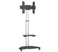 Techly ICA-TR3SL Soporte móvil para TV 37-70" hasta 40kg ajustable 2 estantes