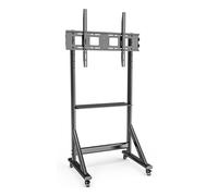 Techly ICA-TR7412 Soporte móvil para TV de 55-100” hasta 120kg con estante AV ajustable