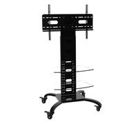 Techly ICA-TR8 Soporte móvil para TV 32-70" hasta 40kg ajustable 2 estantes