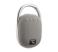Techly ICASBL321GR Altavoz Bluetooth 5.3, 5W, TWS, LED, USB MicroSD MP3, gris
