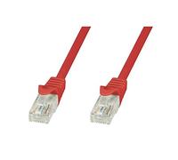 Techly ICOC CCA5U-100-RET - Cable de red (10 m, Cat5e, U/UTP (UTP), RJ-45, RJ-45, Rojo)