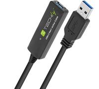Techly ICUR30100G cable USB 10 m USB 3.2 Gen 1 (3.1 Gen 1) USB A Negro