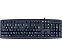 Techly IDATA 955-UBK-AM USB Inglés Negro - Teclado (USB, Universal, Inglés, Windows 2000, Windows 7 Home Basic, Windows 7 Home Basic x64, Windows 7 Home Premium, Windows 7 Home, Negro, PC/Server)