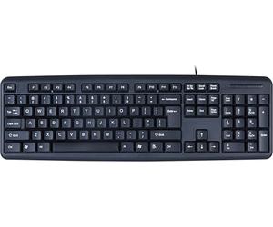 Techly IDATA 955-UBK-AM USB Inglés Negro - Teclado (USB, Universal, Inglés, Windows 2000, Windows 7 Home Basic, Windows 7 Home Basic x64, Windows 7 Home Premium, Windows 7 Home, Negro, PC/Server)