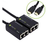 Techly IDATA EXT-E30D Extensor HDMI 1080p60Hz hasta 30m a través de cable Cat5e/6