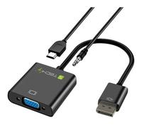 Techly IDATA HDMI-VGA2AU Adaptador HDMI a VGA D-sub 15 pines 1,8m