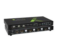 Techly IDATA KVM-HDMI4U Interruptor KVM 4x1 HDMI/USB 4K60Hz con USB 2.0