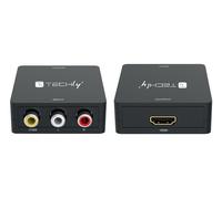 Techly IDATA SPDIF-6E3 Convertidor AV de video y audio compuesto 3x RCA a HDMI 1080p