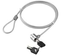 Techly IQ-LOK-08-KT - Cable antirrobo (Plata, Llave, Portátil, Kensington, Acero, 1,4 m)