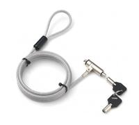 Techly IQ-LOK-13-KT Cable de seguridad para laptop Wedge-Lock con llave 1.8m