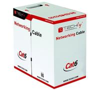Techly ITP-C6F-FL Cable de par trenzado Cat6 F/UTP 305m 100% CU Gris
