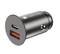Techly IUSB2-CAR5-AC38W Cargador de coche USB-C y USB-A 38W/3A 5-12V