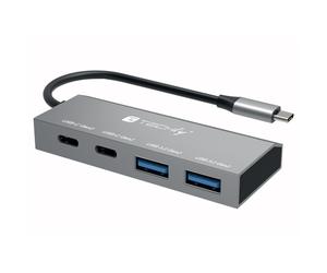 Techly iusb32c-hub4ac2 base para portátil y replicador de puertos al?