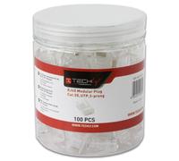 Techly IWP-JAR-C5RTY Conector RJ45 8P/8C Cat5e UTP, Cable, 100 uds