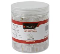 Techly IWP-JAR-C6RTY Conector RJ45 8P/8C Cat6 UTP, Cable, 100 uds
