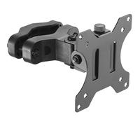 TECHLY mast holder black for 1 LCD TV 13inch to 30inch load-bearing up to 10Kg tiltable swiveling and rotating