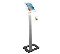 Techly NP 026197 - Soporte de suelo con llave de seguridad para iPad/tabletas 9.7"-10.1" Silver