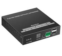 Techly NP 620935 - Receptor para extensor óptico KVM HDMI Over IP Full HD no comprimido hasta 40 km negro