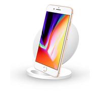 Techly - NP i-charge-wrq-10 W - Cargador inalámbrico Qi Fast Stand Vertical 10 W Blanco