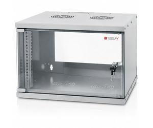TECHLY Professional 022229 Armario Rack 19" Montado en la Pared 6U Prof. 450 Gris montado Gris