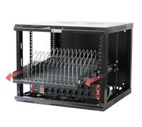 Techly Professional 107753 Estantería extraíble 14 Compartimentos de Carga para Smartphone Tableta Negro