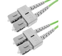Techly Professional 107937 - Cable de fibra óptica multimodo SC/SC 50/125 OM5 (2 m), color verde marino