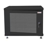 Techly Professional 108828 - Armario rack de 19", ideal para acumuladores fotovoltaicos 8U P600 mm, negro