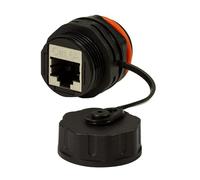 Techly Professional 363548 Acoplador RJ45 Cat.6A de Panel IP68 Negro