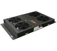 TECHLY Professional 364972 Kit de ventilación de techo para Rack 19" 4 ventiladores Negro Negro