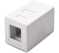 Techly Professional 366327 - Toma de Pared para 1 Fruta Keystone Blanco y Blanco