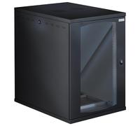 TECHLY Professional 369182 Armario Rack 19" de pared 16U P 800 mm L 600 mm puerta cristal negro negro