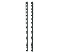 Techly Professional 369649 Par de Soportes Montantes Adicionales para Armarios Flat Pack 20 Unidades Negro