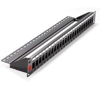 Techly Professional 620324 Panel Patch Modular Sin Frutos 24 Plazas 1U Negro Negro