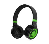 Techmade Auriculares Bluetooth inalámbricos Over Ear con Sonido estéreo HiFi, diseño Plegable, micrófono Integrado, Radio FM y Ranura para Tarjeta SD, Ideales para Viajes Trabajo PC y móvil (Verde)