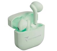 TECHMADE Auriculares Oficiales Inalámbricos - Auriculares In-Ear con Caja de Carga - Compatibles con Smartphone/Tablet/PC (Verde)