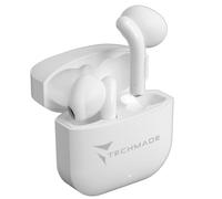 TECHMADE Auriculares Oficiales Inalámbricos - Auriculares In-Ear con Caja de Carga - Compatibles con Smartphone/Tablet/PC (Blanco)