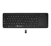 Techmade Teclado Inalámbrico con Touchpad Integrado - Compatible con PC, Smart TV, Tablet, Smartphone | Conexión USB-A y USB-C | Tecnología Wireless 2,4 GHz