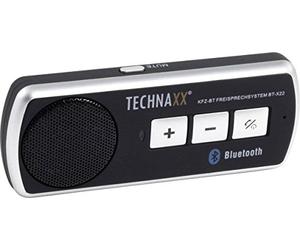 Technaxx Bluetooth Sistema de manos libres para automóvil Conducción segura Toma de encendedor de cigarrillos DSP Reducción de ruido Cancelación de eco Altavoz dúplex incorporado Voz clara BT-X22