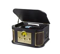 Technaxx de Alemania con Tocadiscos Bluetooth V2.0 Digitalización de discos de vinilo Casetes CD Función de radio AUX RCA Altavoces estéreo TX-103