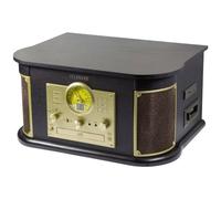 Technaxx de Alemania con Tocadiscos Bluetooth V2.0 Digitalización de discos de vinilo Casetes CD Función de radio AUX RCA Altavoces estéreo TX-103