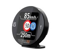 Technaxx Detector de Radar con Blitzer.de - Dispositivo Inteligente de Alertas de Tráfico con Pantalla Integrada, Alertas de Velocidad y Peligros en Tiempo Real, Activación Automática - TX-388