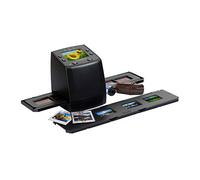 Technaxx Germany Slide Scanner Convierte películas negativas y diapositivas a digital JPEG Guarda en tarjeta SD-SDHC con pantalla TFT No requiere ordenador/software DS-02