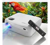 Technaxx Proyector Inteligente - Full HD 1080p Nativo - Licencia Oficial de Netflix - Imagen de 120" - 200 Lúmenes ANSI - Wi-Fi Doble Banda, Bluetooth, HDMI, USB, Altavoz Integrado - TX-332