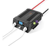 Technaxx TE20 - Convertidor de corriente (2000 W, para uso móvil, varios aparatos eléctricos a través de conexión de 12 V, 2 enchufes de 230 V, alarma, protección contra sobrecarga
