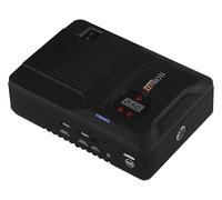 Technaxx TX-219 Arrancador de Coche Multifuncional 4 en 1 (Gasolina hasta 4,0L / Diesel hasta 3,0L), compresor de Aire de 3,5 Bar, powerbank, Linterna LED - batería de 14000 mAh, 2 Cargadores USB-A