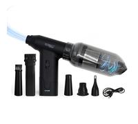 Technaxx TX-293, Aspirador inalámbrico de Mano con Plumero de Aire, Aspirador eléctrico Recargable de 160W - Control de Velocidad Continuo, 5 Accesorios versátiles - Ideal para Coches, teclados, etc.